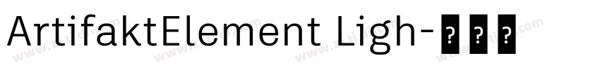 ArtifaktElement Ligh字体转换